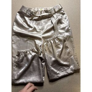 Maeve Anthropologie Silky Satin Belted Jogger Pants‎ Size 8 $150